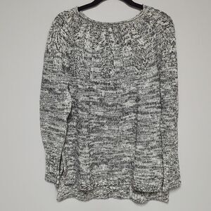 Chaps Black and White Sweater